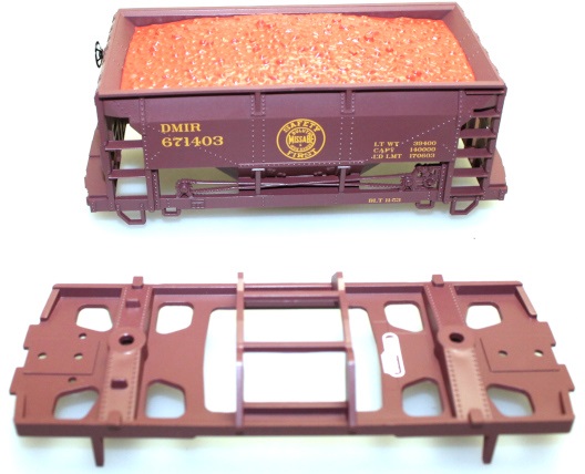 Ore Car Shell and Chassis ( O scale Kit Bashing )